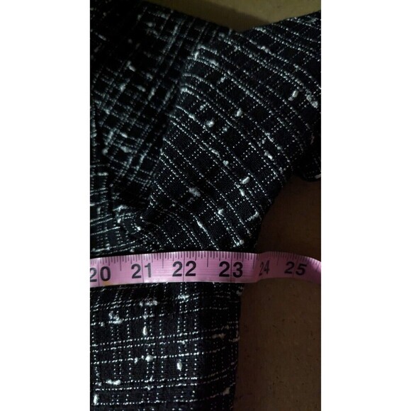 Caroline Rose‎ Boucle Tweed Crosshatch Front Big Buttons Vented Coat Jacket XL - Picture 10 of 10